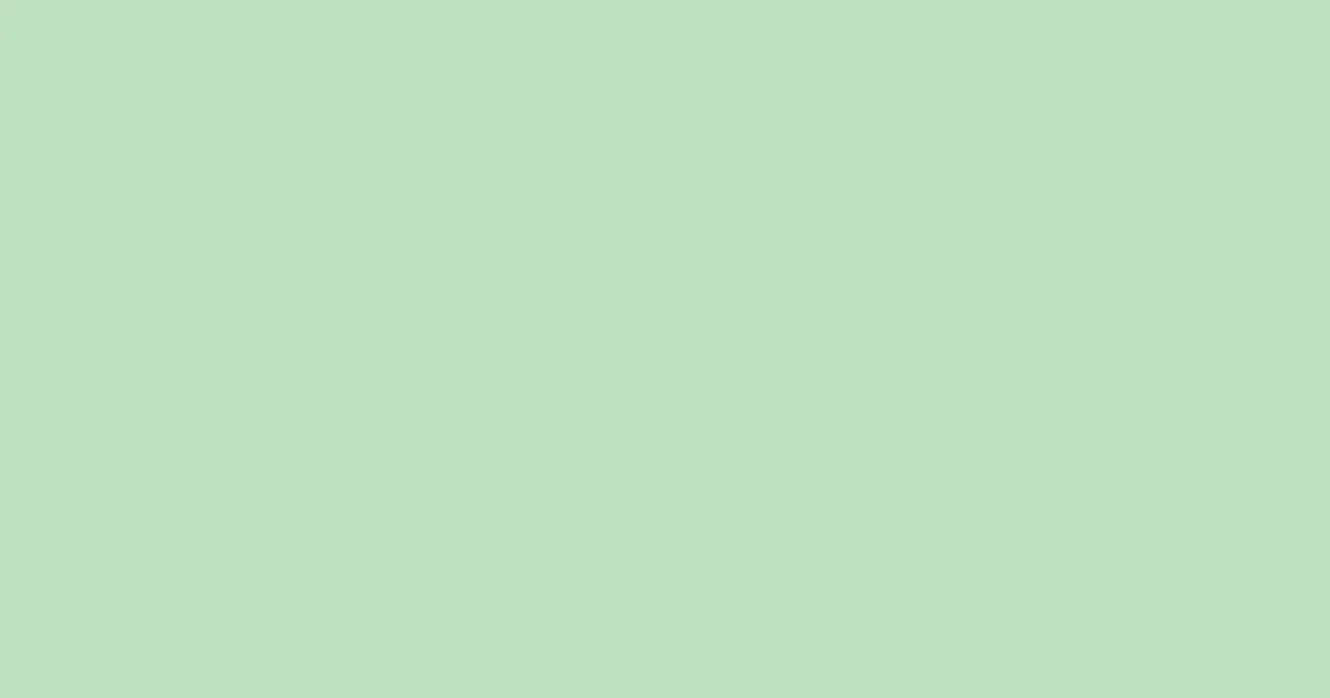 #bfe1c0 pixie green color image