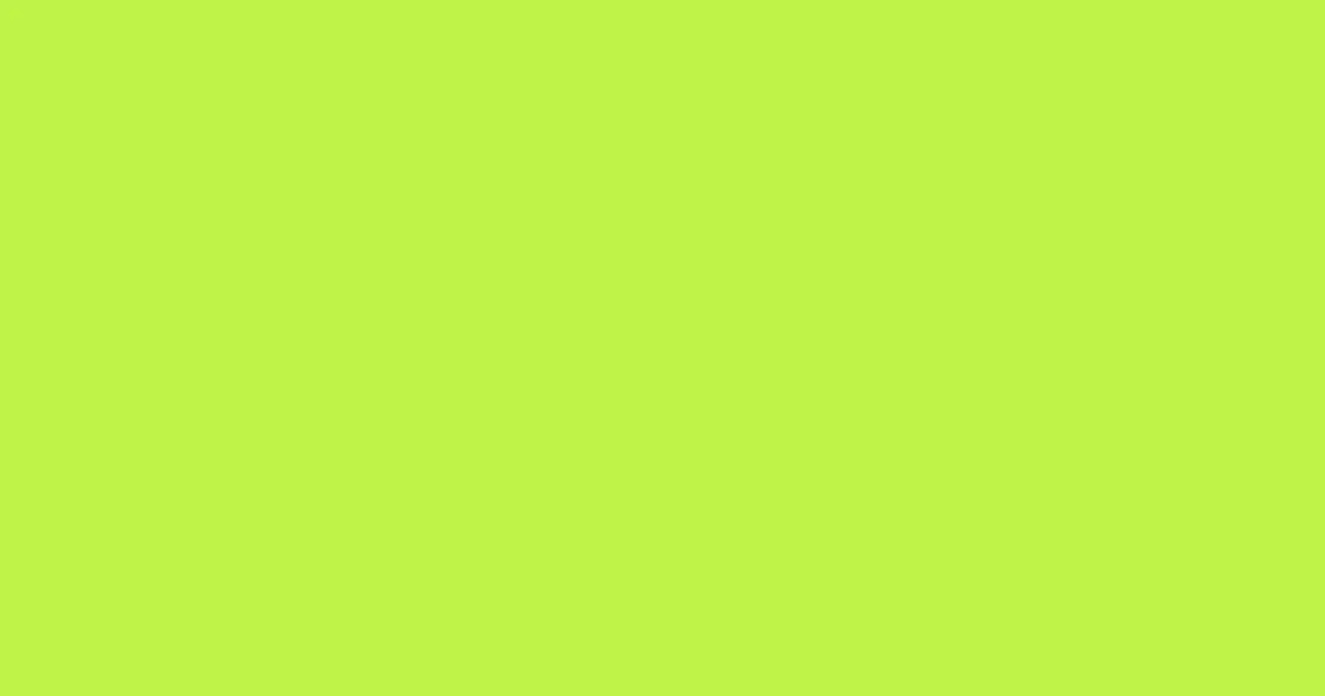 #bff347 green lizard color image