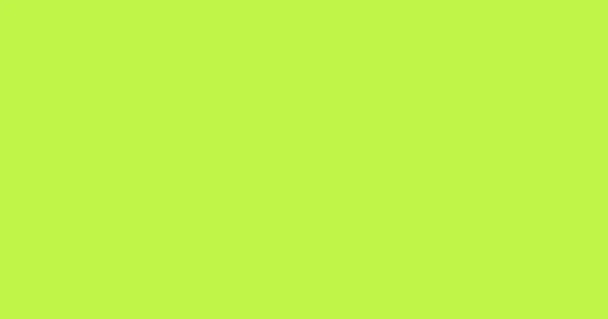 #bff549 green lizard color image