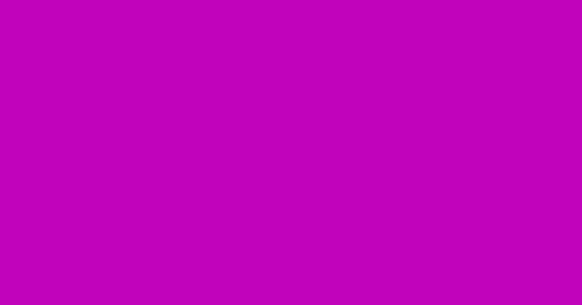 #c004bc hollywood cerise color image