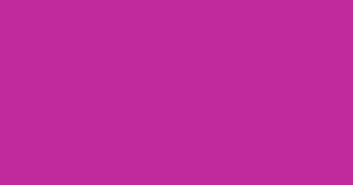 #c02a9a medium red violet color image