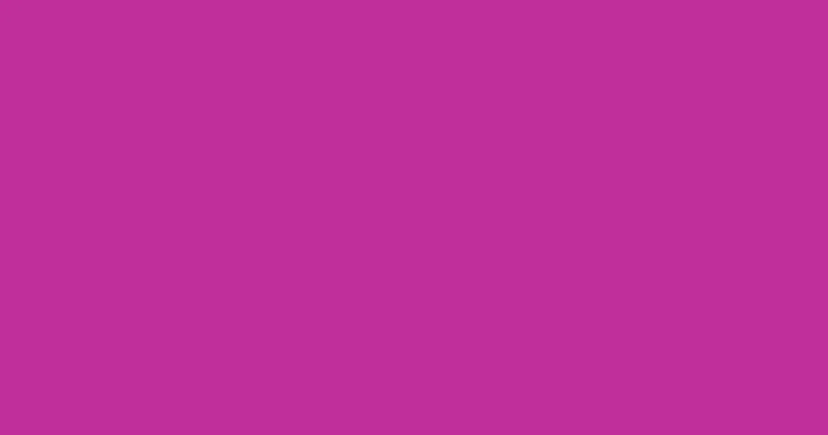 #c02e9a medium red violet color image