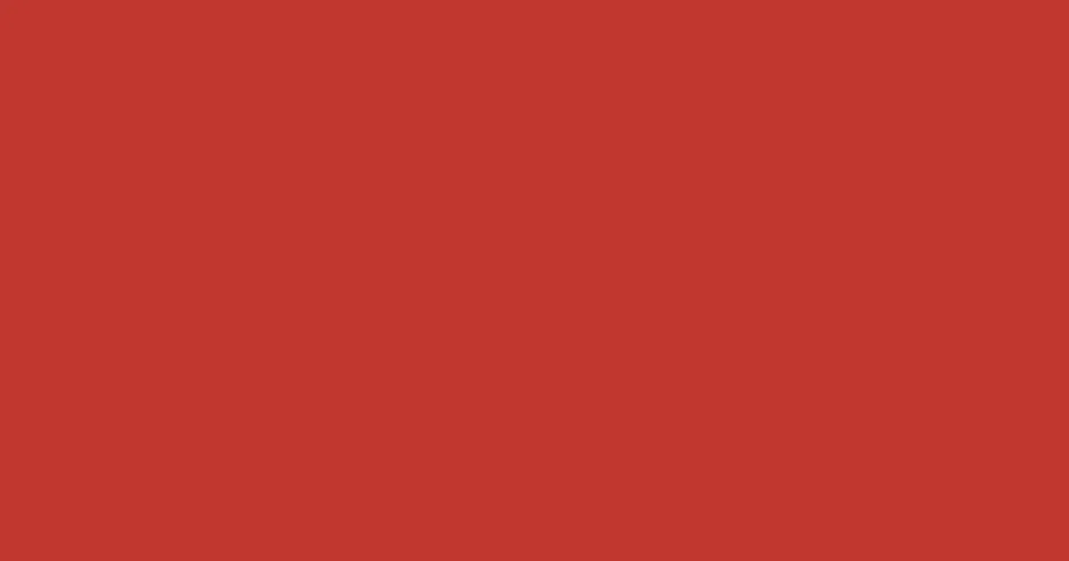 #c0372e persian red color image