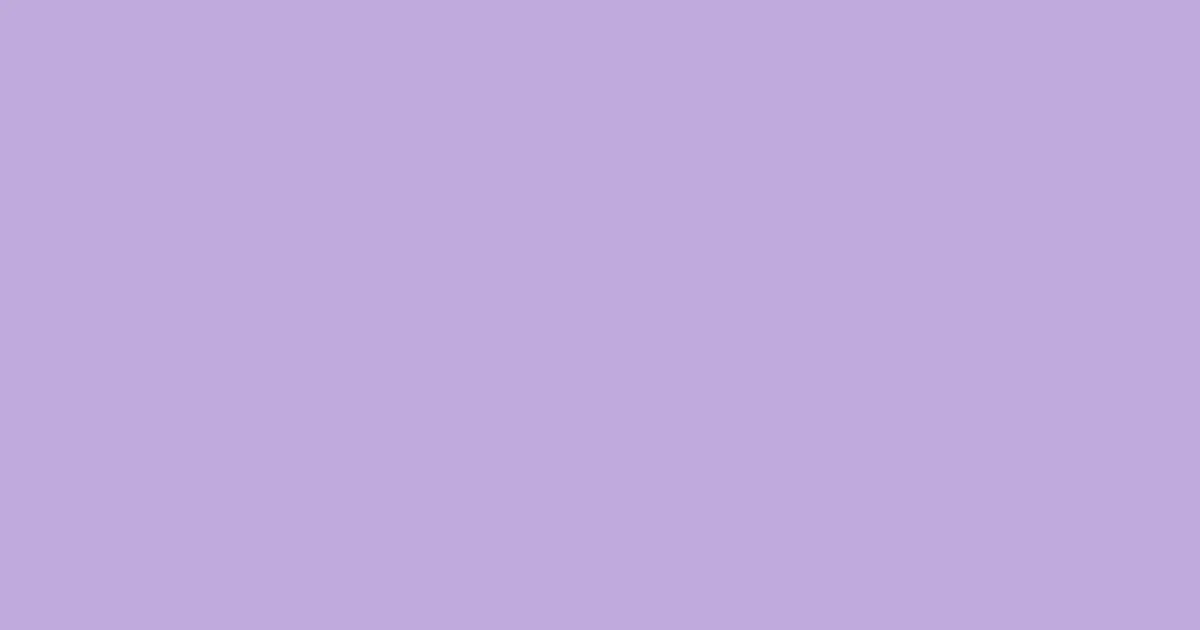#c0aadd light wisteria color image