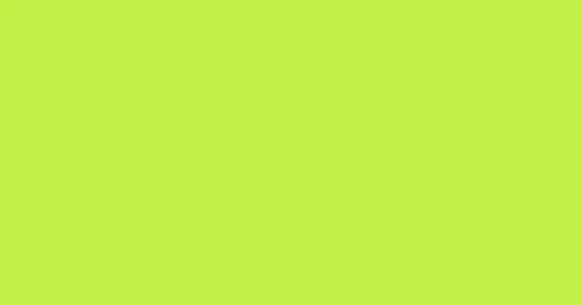 #c0f145 green lizard color image