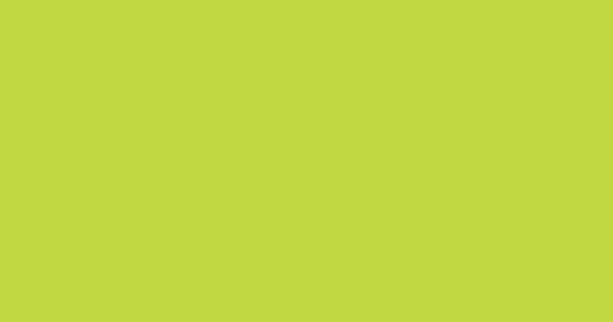 #c1d743 conifer color image
