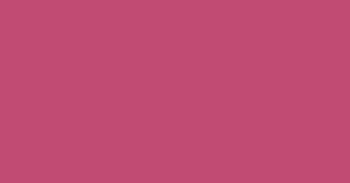 #c24b74 mulberry color image