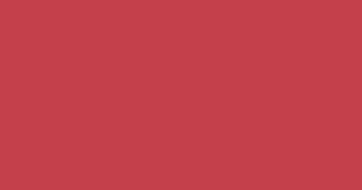 #c3404b brick red color image