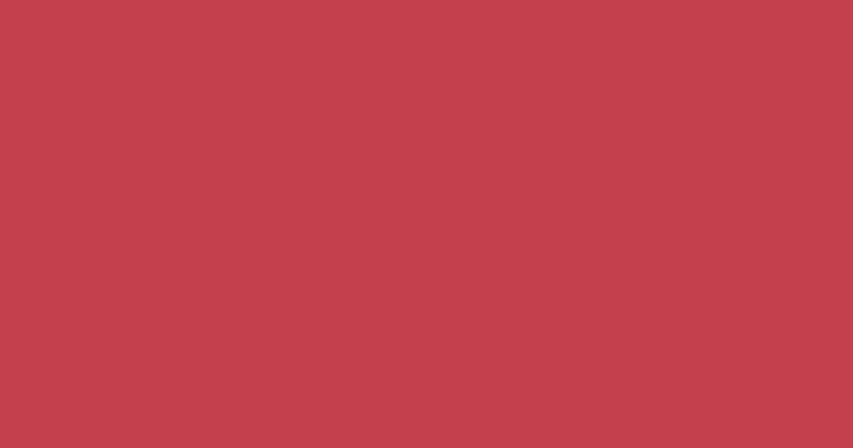 #c3404d brick red color image