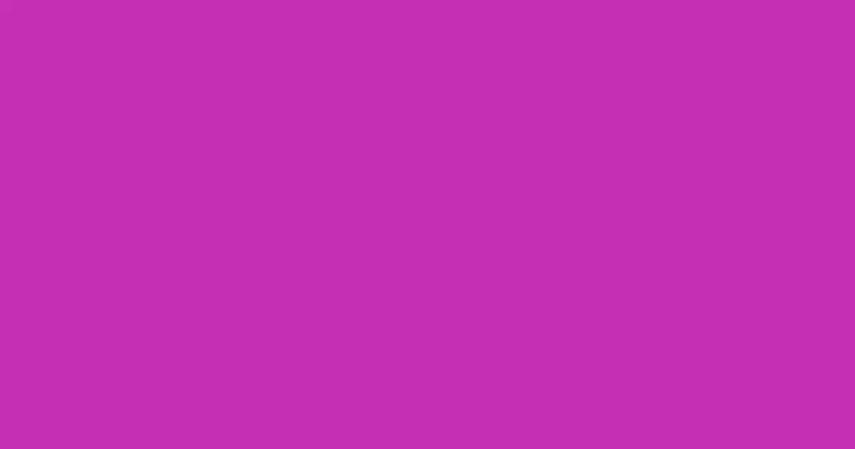 #c430b3 medium red violet color image