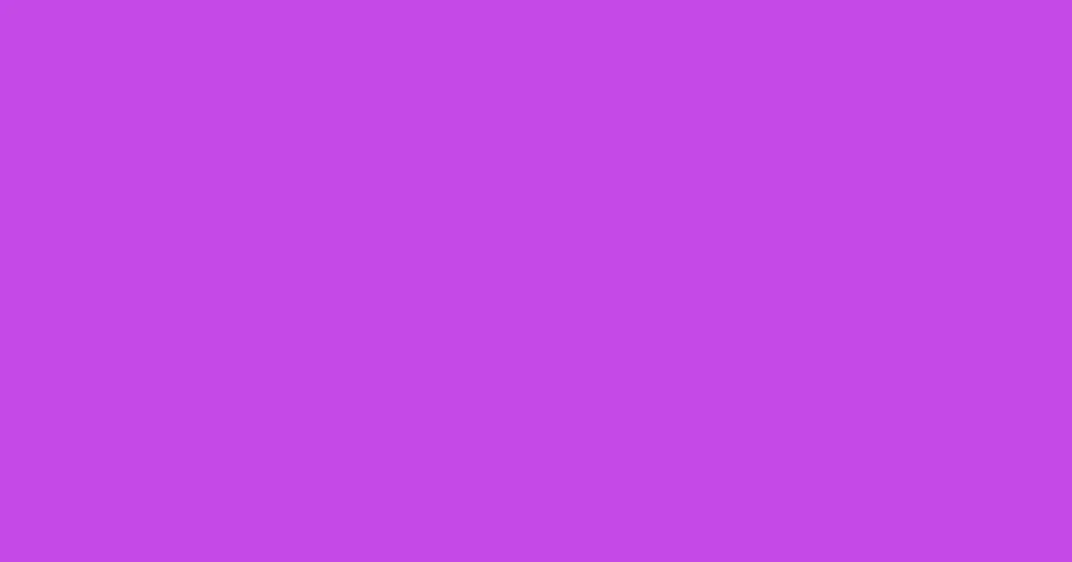 #c449e6 medium purple color image