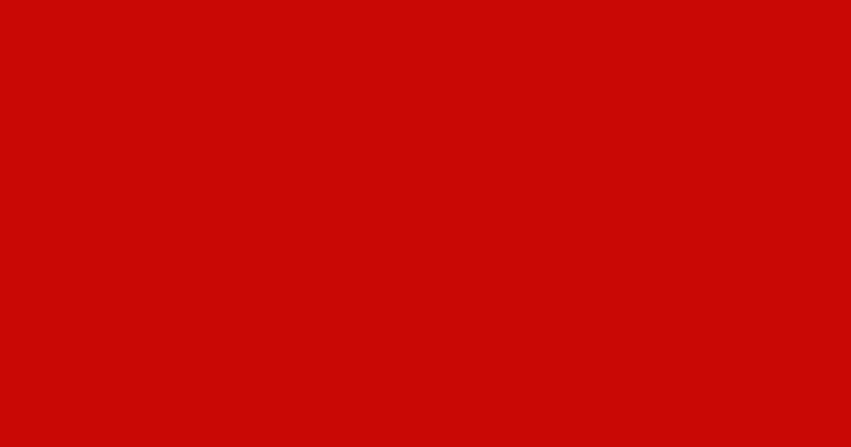 #c80805 milano red color image