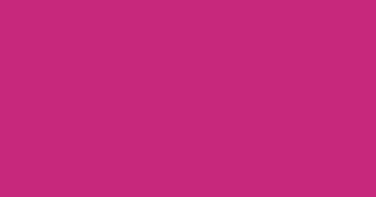 #c8277c cerise color image