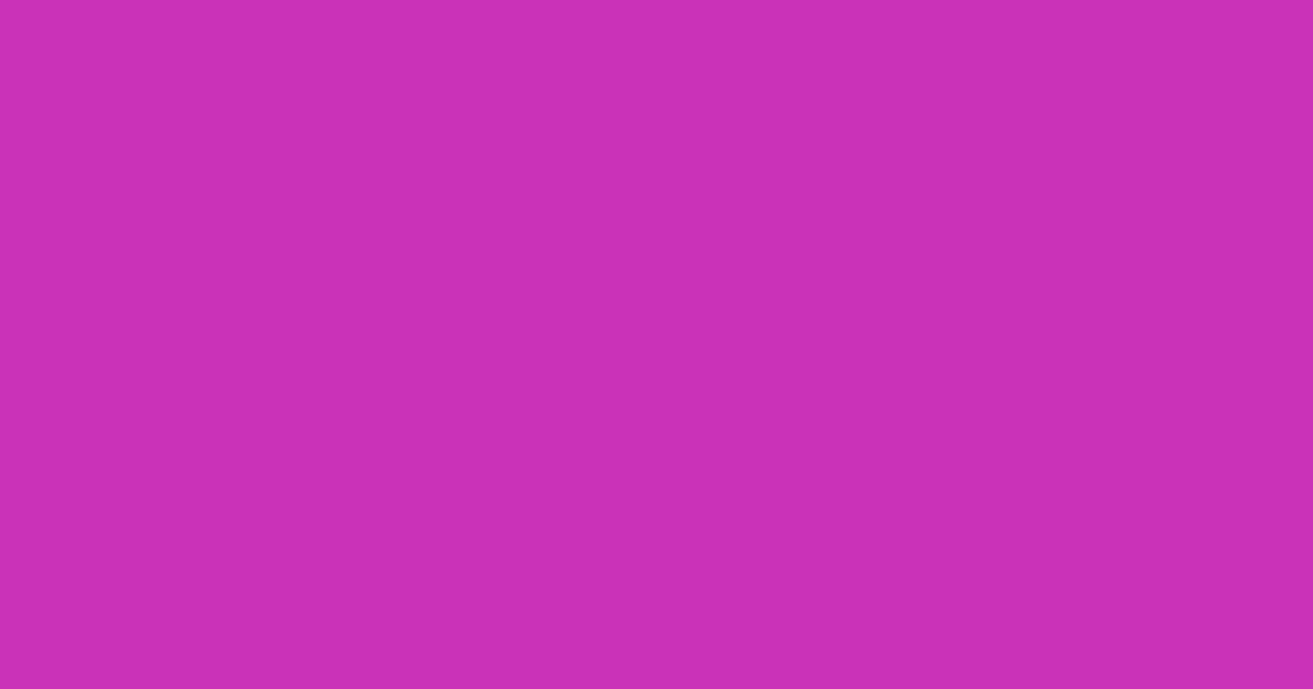 #c834b7 medium red violet color image