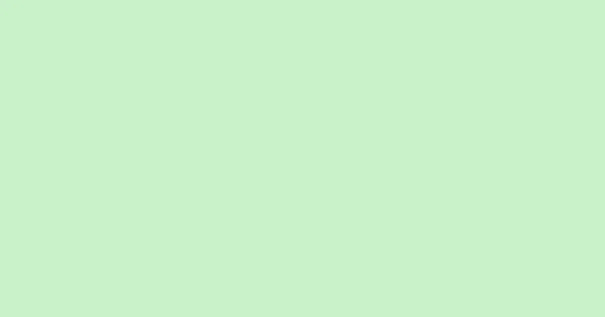 #c9f2c9 tea green color image