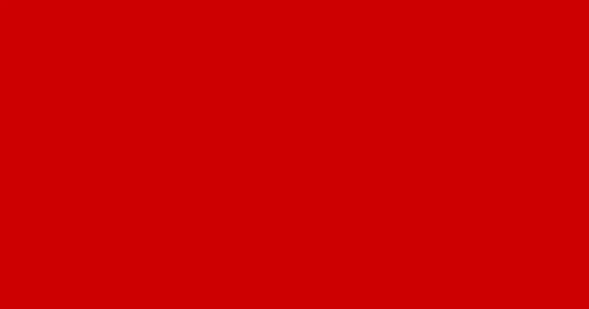 cc0000 - Guardsman Red Color Informations