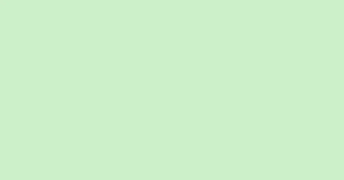 #ccefc8 tea green color image