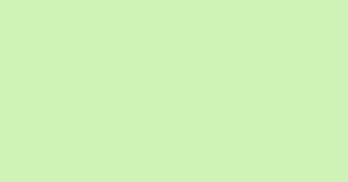 #cef2b6 tea green color image