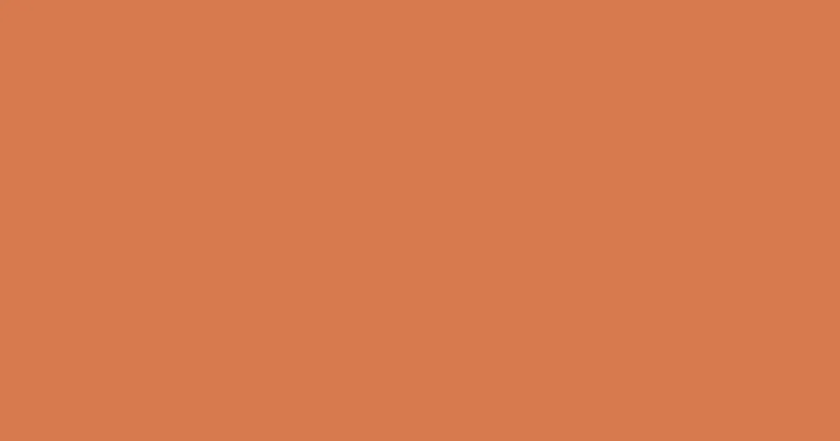 #d6794d raw sienna color image