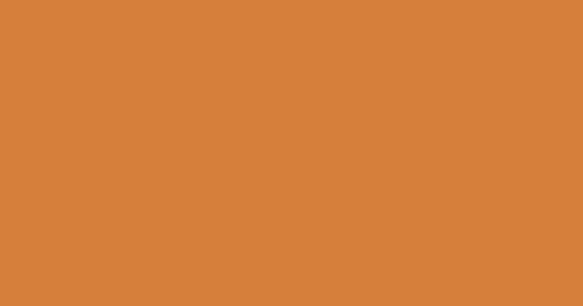 #d67f3a raw sienna color image