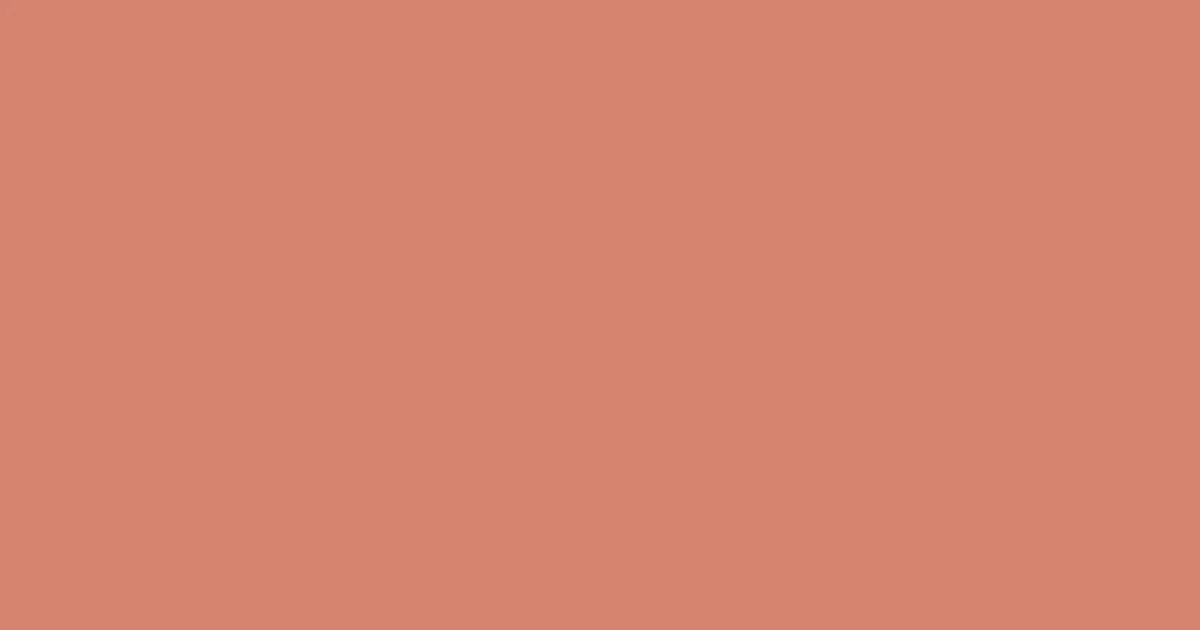 #d6846f burning sand color image