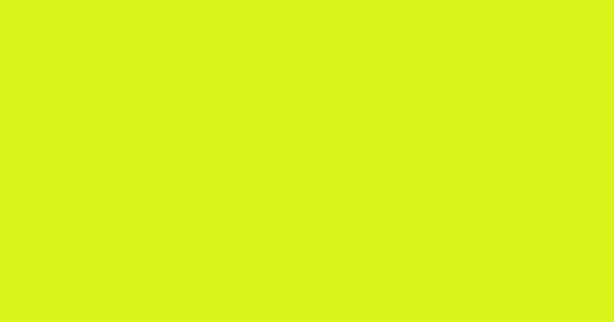 #d7f51b electric lime color image