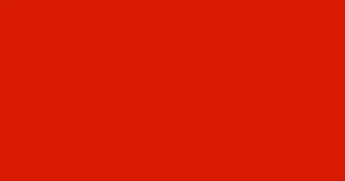 #d81a01 milano red color image