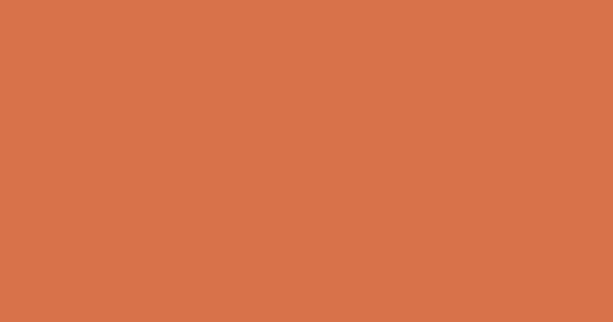 #d8734a red damask color image