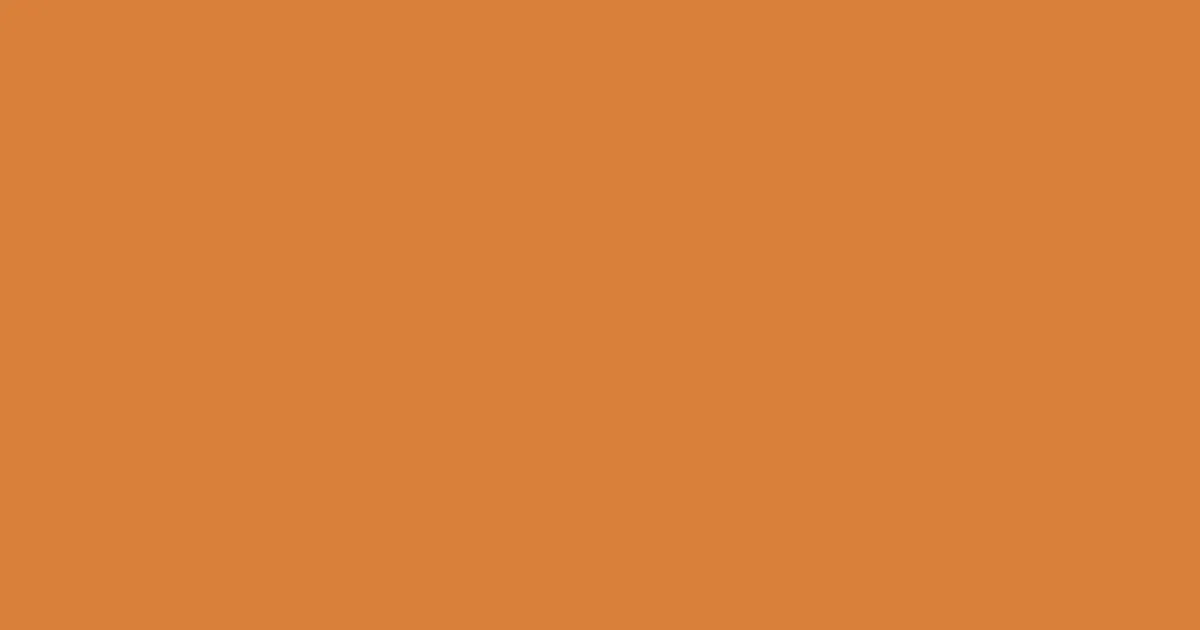 #d8803a raw sienna color image