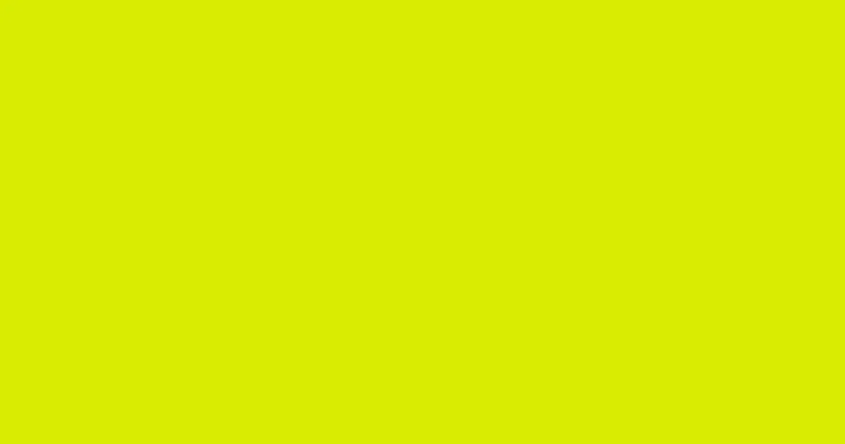 #d8ed03 chartreuse yellow color image
