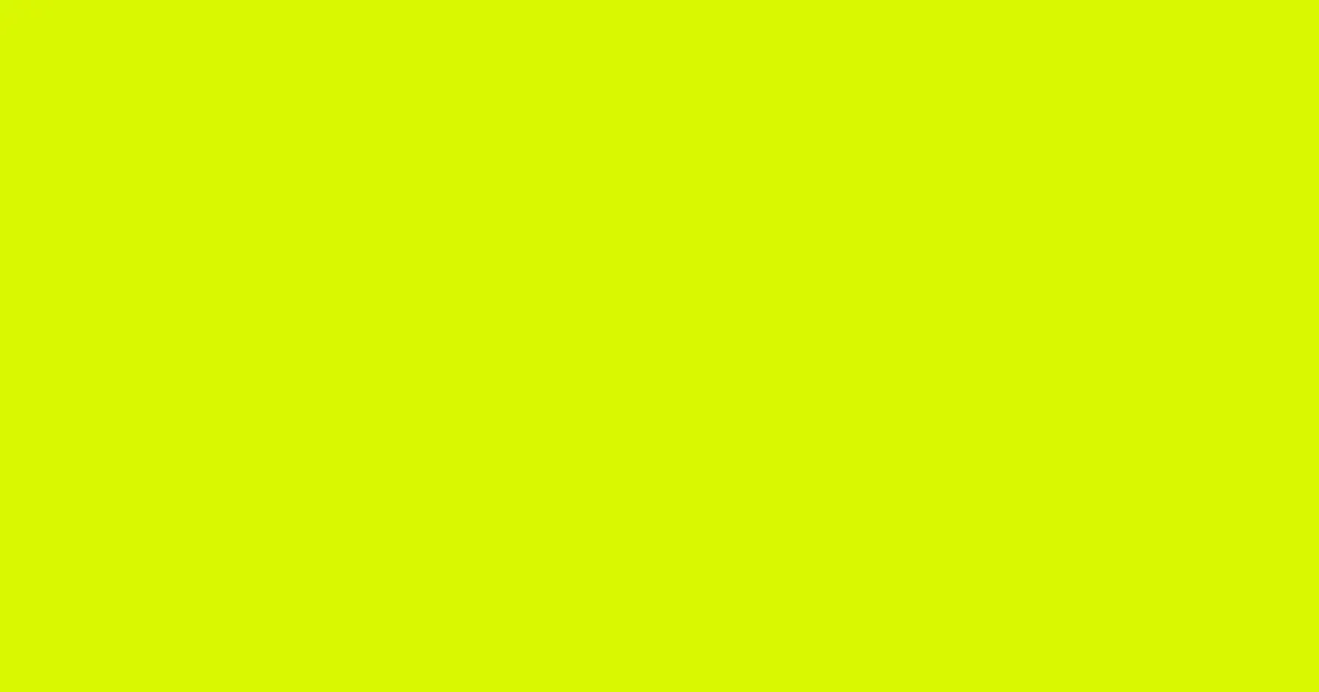 #d8f801 chartreuse yellow color image