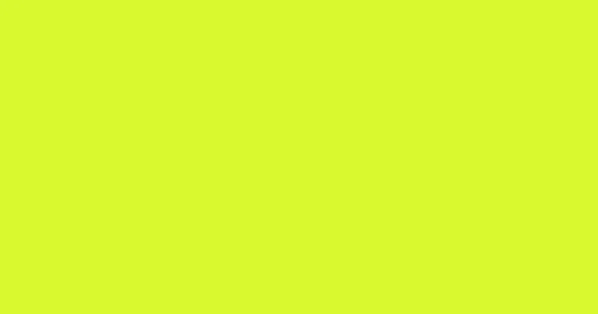 #d8f92f electric lime color image