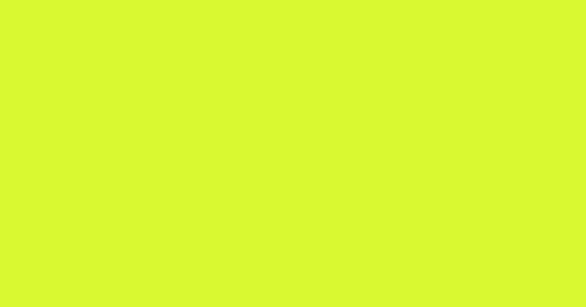 #d8f932 electric lime color image