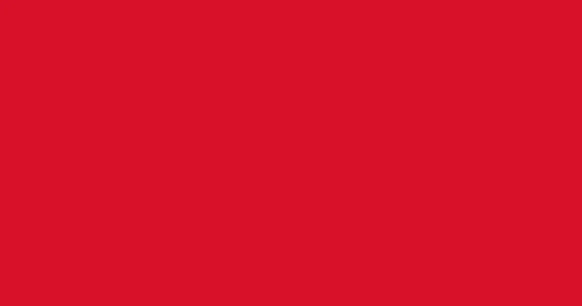#d9112a crimson color image