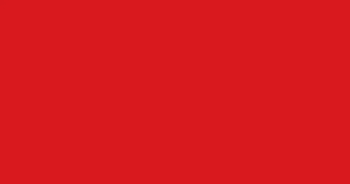 #d9191f alizarin crimson color image