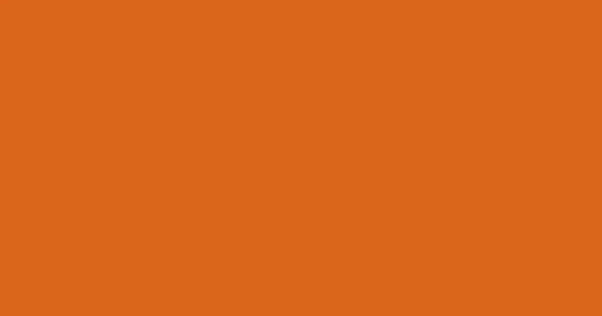 #d9671c hot cinnamon color image
