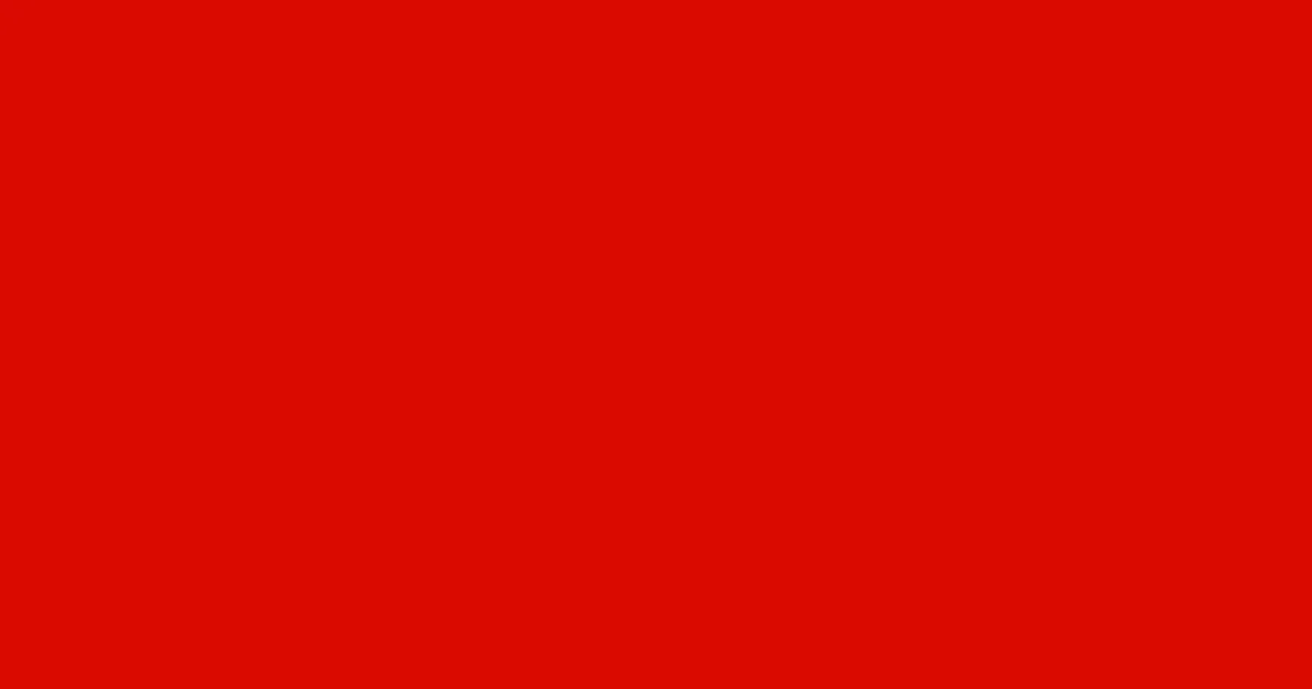 #da0a00 guardsman red color image