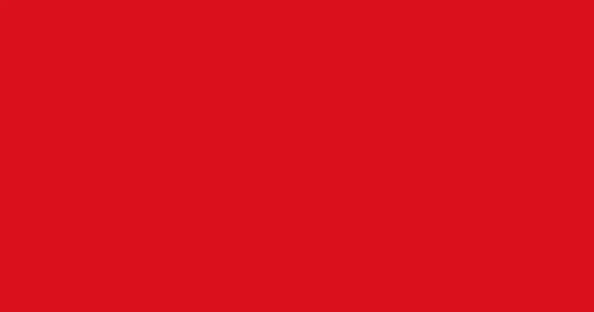 #da111c crimson color image