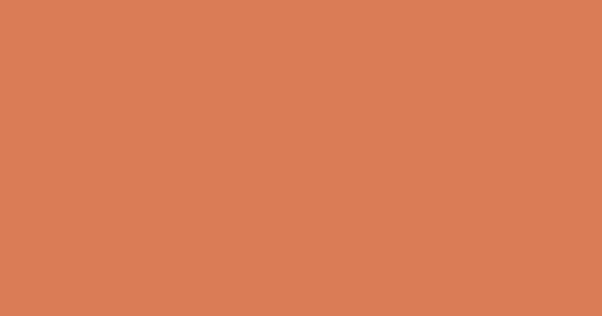 #da7d55 raw sienna color image