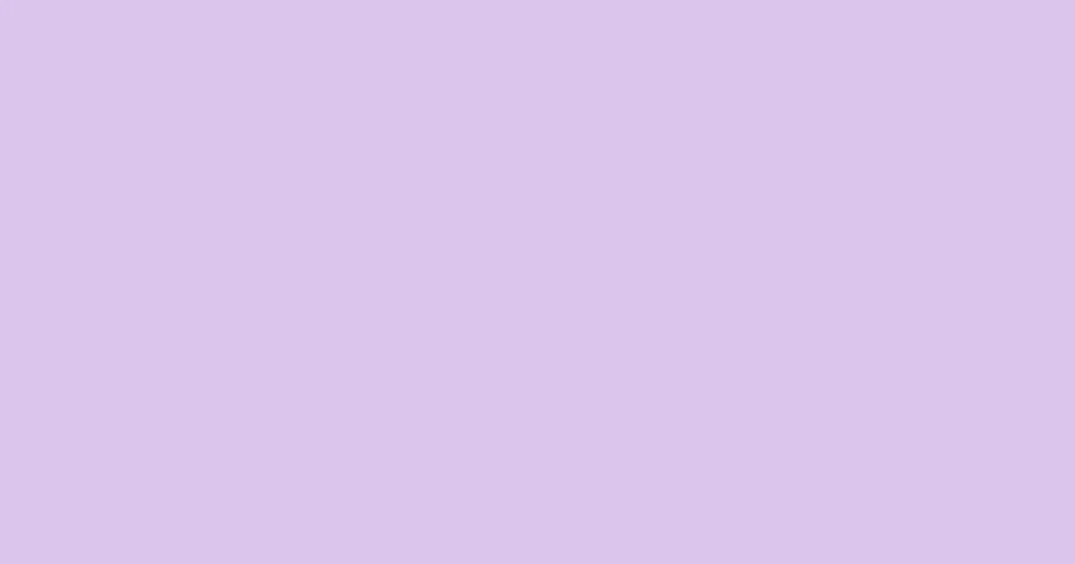 #dbc5ec french lilac color image