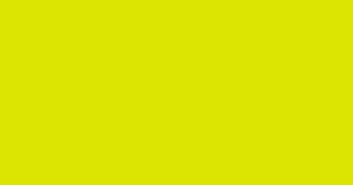 #dbe501 chartreuse yellow color image