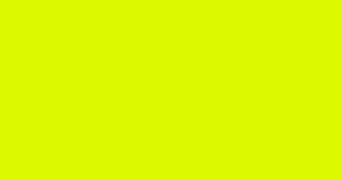 #dbf900 chartreuse yellow color image