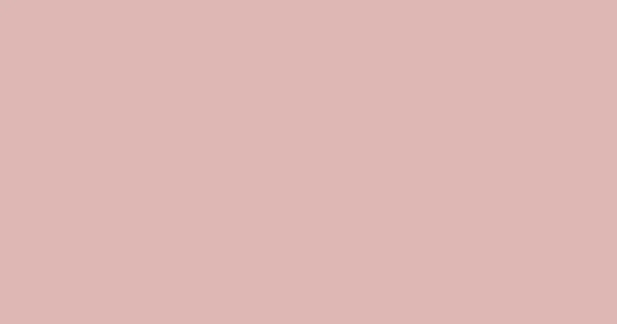 #ddb7b3 cavern pink color image