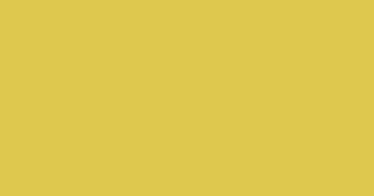 #ddc850 wattle color image