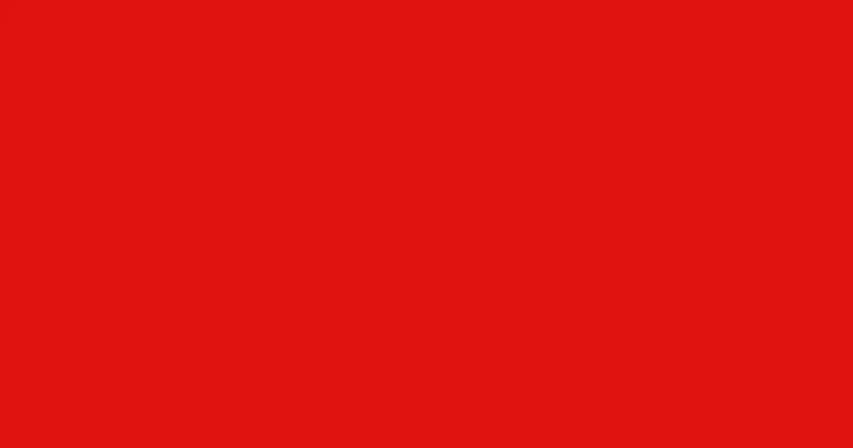 #de120f crimson color image