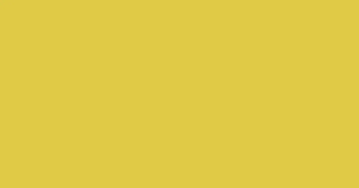 #dfca46 wattle color image