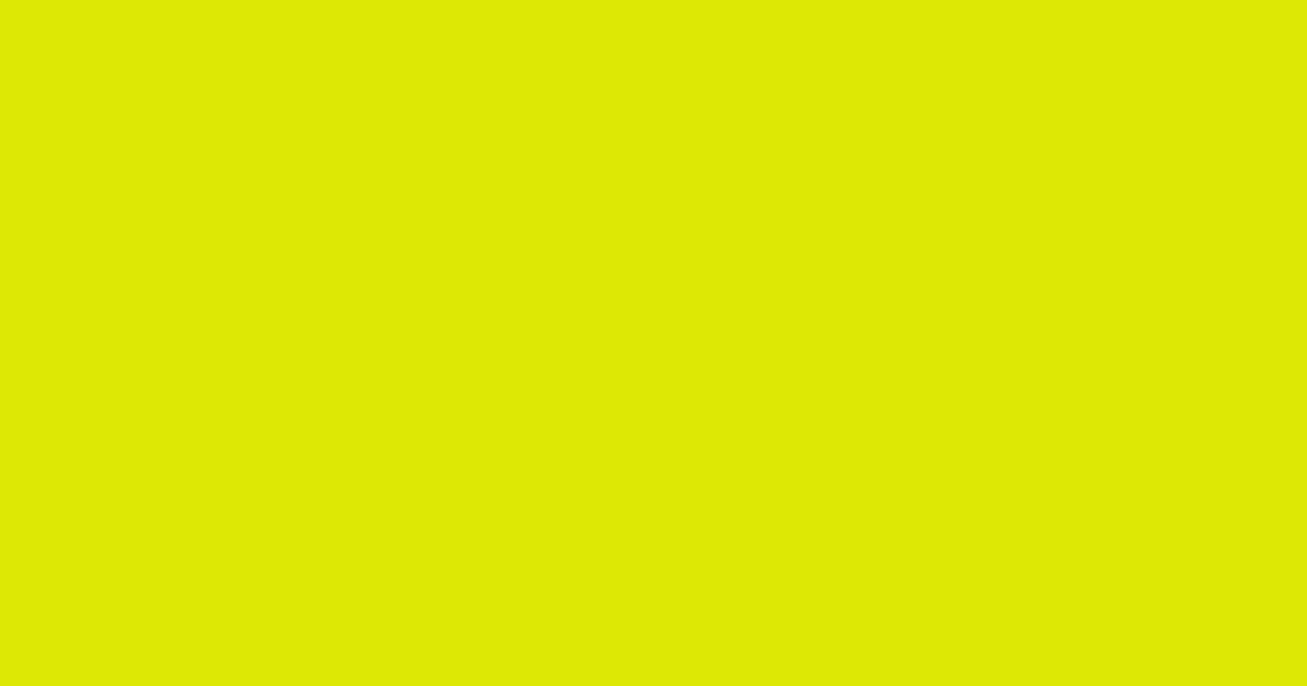 #dfe905 chartreuse yellow color image