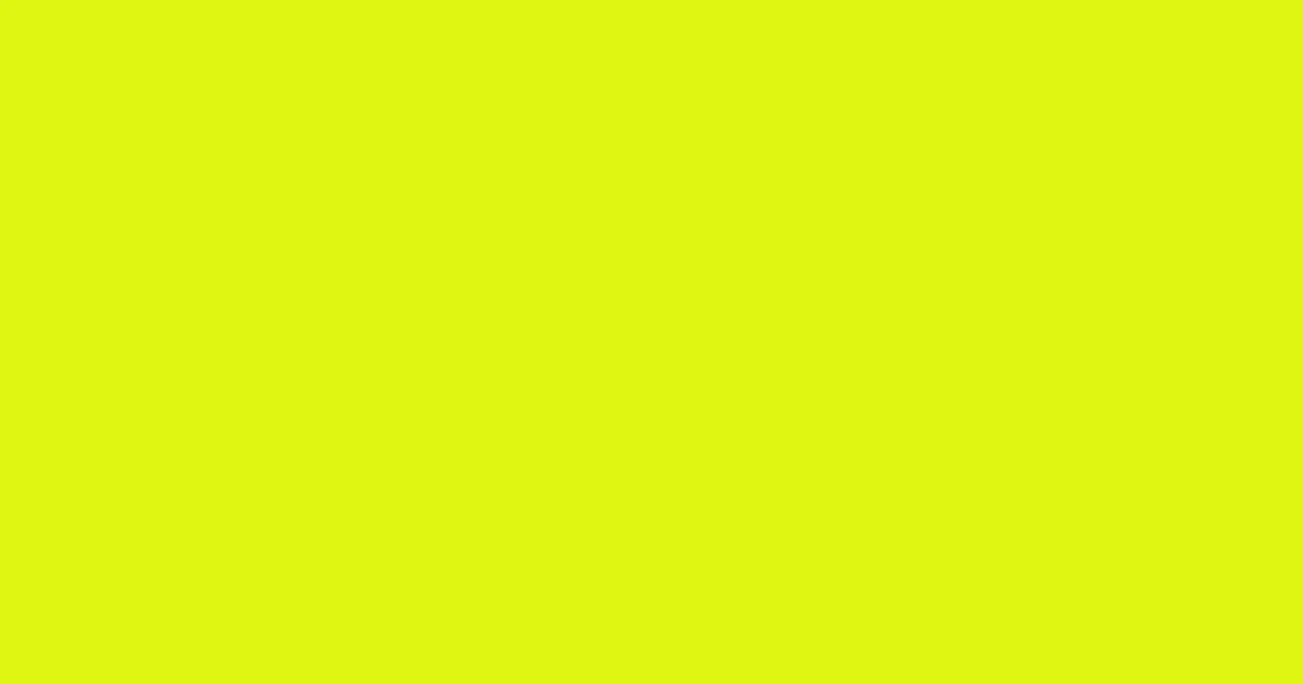 #dff613 chartreuse yellow color image