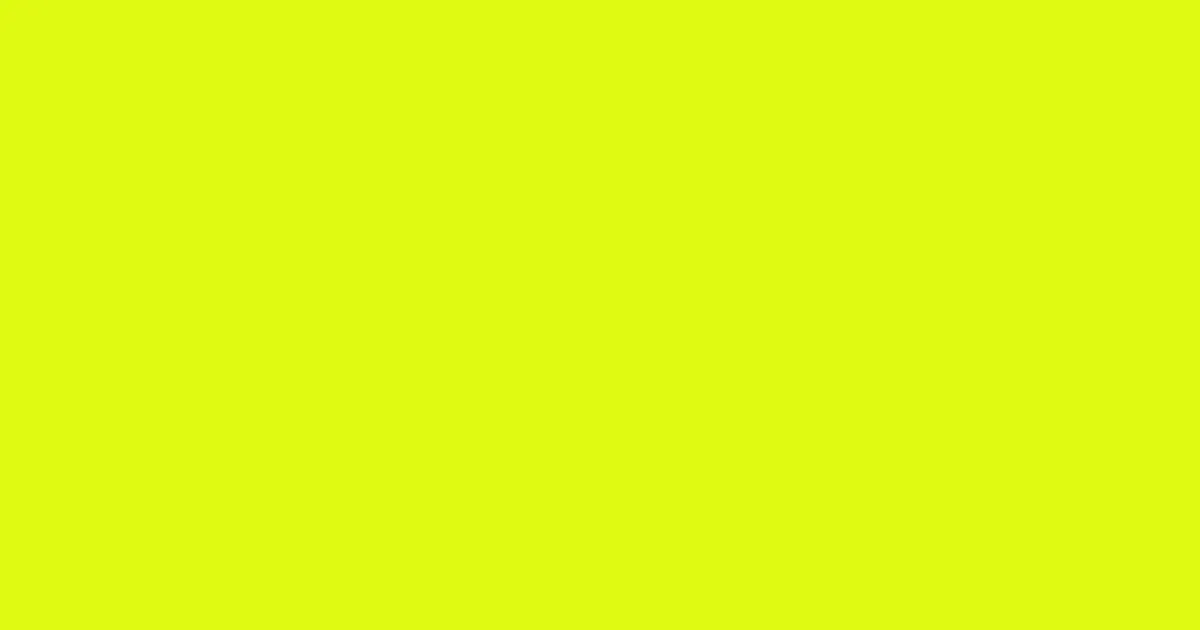 #dff911 chartreuse yellow color image