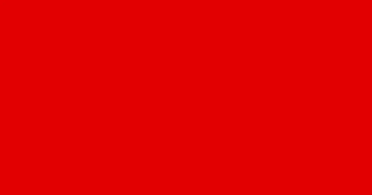 #e00000 red color image